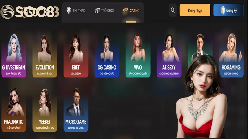 Đối tác game và dịch vụ đẳng cấp tại Soc88